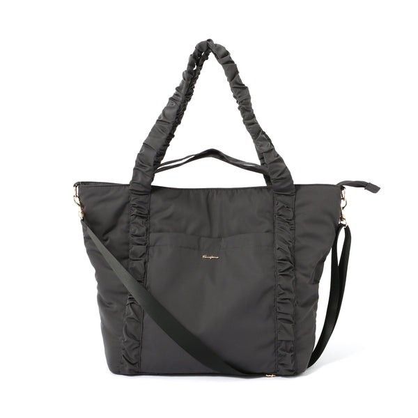 Francfranc トラベルバッグ ショルダーバッグ ブラック系 フランフラン トートバッグ 黒系 グレー系