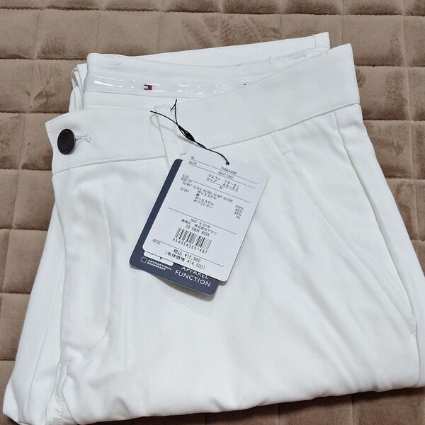 トミーヒルフィガー ベーシック テーパードパンツ TOMMY HILFIGER THMA455 カラー:ホワイト サイズ:M