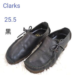 Clarks ワラビー レザー ブラック USA7.5(25.5cm )