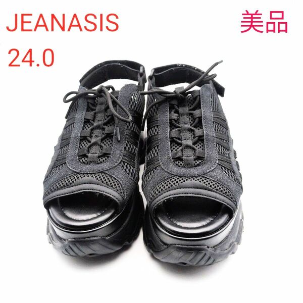 JEANASIS ジーナシス クロススポーツ厚底サンダル 美品 Lサイズ