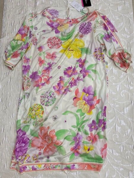 レオナール LEONARD FASHION 花柄ワンピース 42未使用