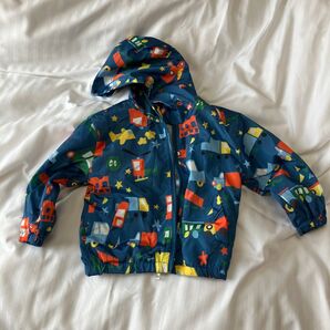 子供用レインコート 乗り物柄 90サイズ