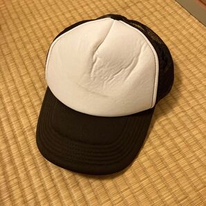 メッシュキャップ 帽子 白茶 ツートンカラー カジュアル