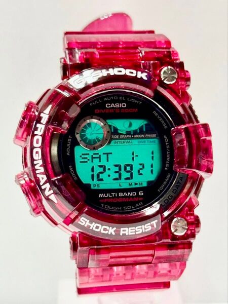 ☆CASIO G-SHOCK FROGMAN GWF-1000 クリアレッドカスタム☆電波ソーラー フロッグマン