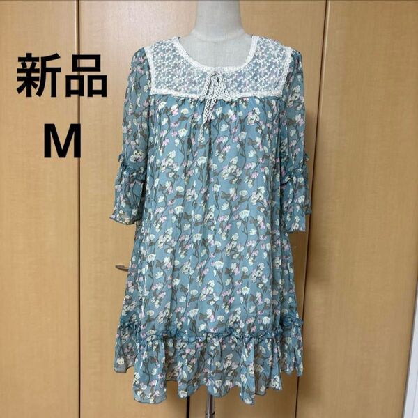 新品 可愛い シフォン チュニック