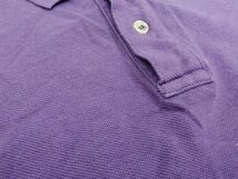kkyj3877 ■ サンマリノ ■ ポロシャツ カットソー トップス Tシャツ 半袖 鹿の子 パープル 紫 L_画像7