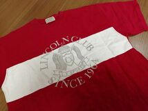 kkyj3889 ■ LINCOLN ■ リンカーン Tシャツ カットソー トップス 半袖 コットン 赤 Lサイズくらい_画像7