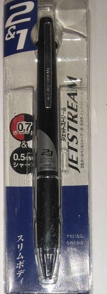 ボールペン ジェットストリーム 多機能ペン uni 2&1 0.7mmボールペン&シャープペン ブラック