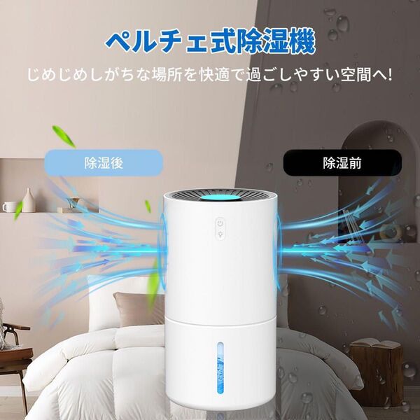 除湿機 ペルチェ式 大容量水タンク 強力除湿 自動停止機能 省エネ 静音