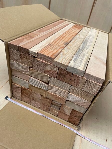 薪 木材詰め合わせ 90サイズ 40センチ 傷や汚れあり ⑤ キャンプ 焚き火