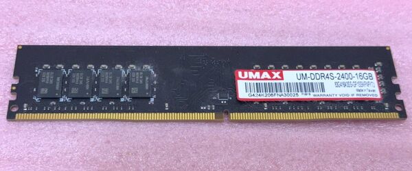 UMAX UM-DDR4S-2400-16GB◆PC4-19200/DDR4-2400 288Pin UDIMM 16GB