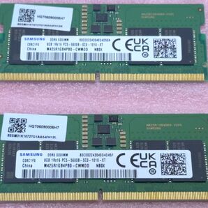 Samsung M425R1GB4PB0-CWM0D 2枚◆PC5-5600B DDR5 SO-DIMM 16GB@8GB