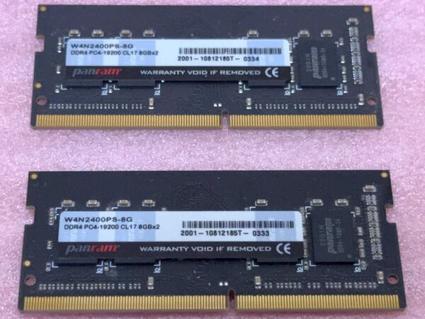 CFD W4N2400PS-8G■PC4-19200/DDR4-2400 260Pin DDR4 SO-DIMM 16GB@8GB
