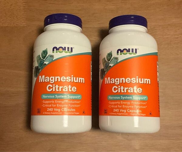 ナウフーズ NOW Foods クエン酸マグネシウム 240粒×2本セット