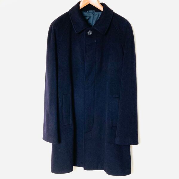 ALFRED DUNHILL ダンヒル 比翼 カシミヤ100% ロングコート メンズ 50