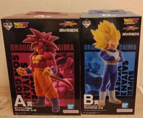 一番くじ ドラゴンボール VSオムニバスCROSS A賞 B賞 MASTERLISE フィギュア 孫悟空 ベジータ