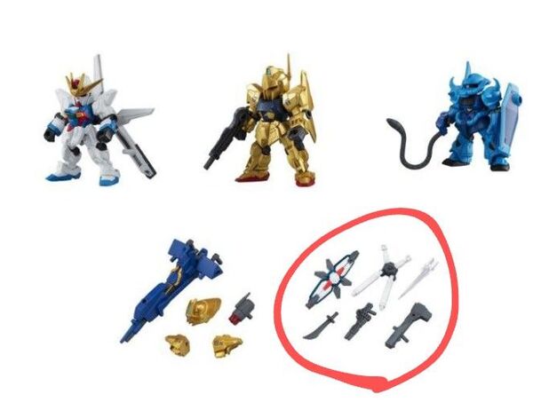 機動戦士ガンダム MOBILE SUIT ENSEMBLE 11 MS武器セット ガチャ