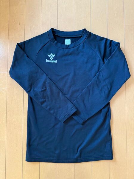 hummel プラクティスシャツ 黒 ブラック 長袖 スポーツウェア トレーニングウェア(裏起毛)