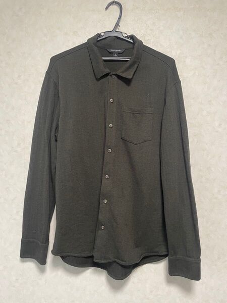 美品!Banana Republic ダークグリーン 長袖シャツ L バナリパ