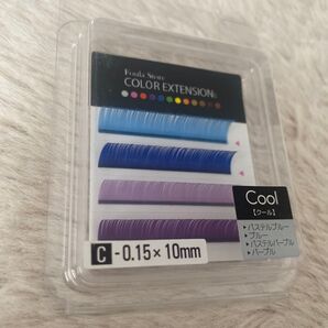 Foula Store カラーエクステンション Cカール 0.15mm×10mm 4色セット