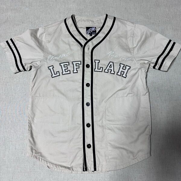 LEFLAH レフラー ベースボール シャツ 半袖 野球 ユニフォーム 半袖シャツ WANIMA