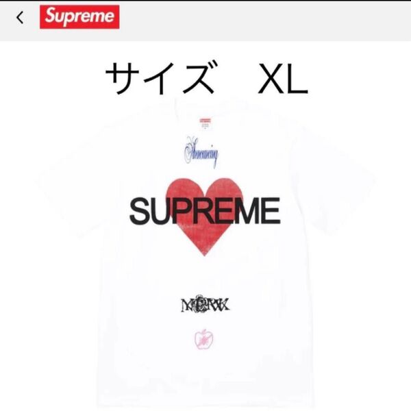 Supreme Announcing Tee 白 XL