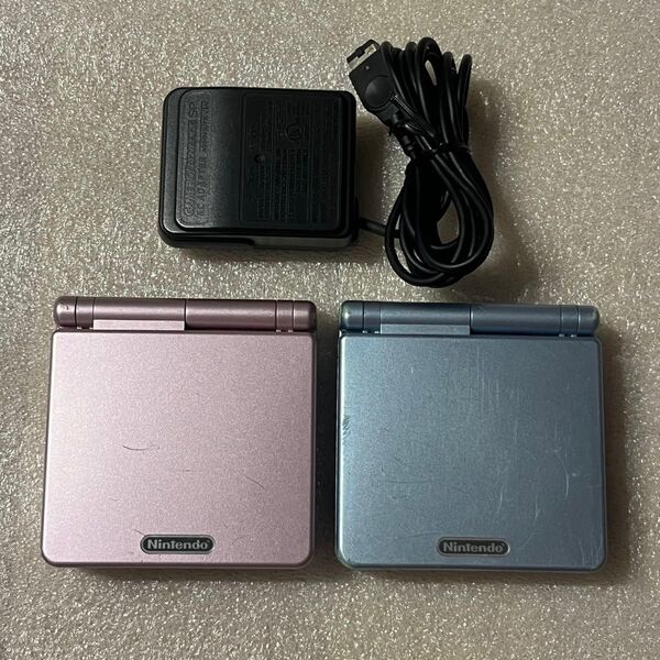 ゲームボーイアドバンスSP パールピンク パールブルー 充電器付き