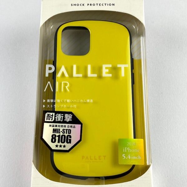 新品 スマホケース iPhone12mini 超軽量 極薄 耐衝撃 ハイブリッドケース イエロー