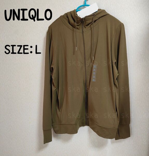 UNIQLO◇エアリズムUVカットフルジップパーカー◇ポケッタブル◇