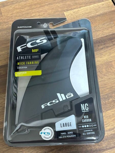 ほぼ新品!FCS2 MF ミックファニング L ネオカーボン FCSⅡ トライフィン