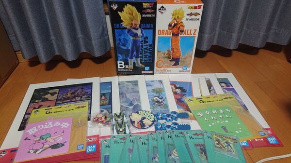 ドラゴンボール 一番くじ B賞超サイヤ人3ベジータ C賞超サイヤ人4孫悟空 下位賞オマケセット 新品未使用です!