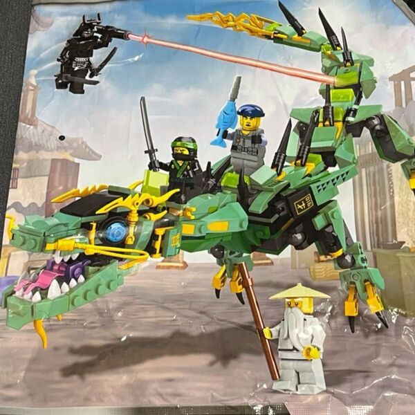 507pcs 緑龍 グリーンドラゴン HY6606 NINJA ADVENTURE WORLD lego互換