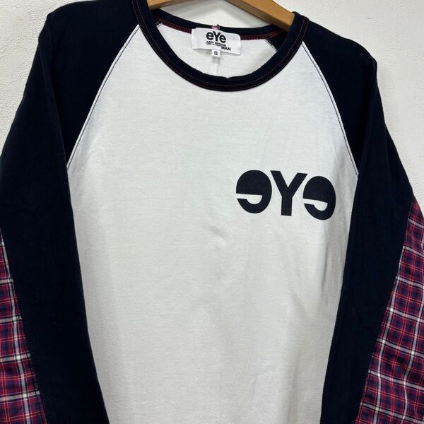 アイ ジュンヤワタナベ コムデギャルソン COMME des GARCONS t シャツ カットソー 半袖 7分袖 切替 チェック