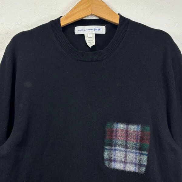 コムデギャルソン シャツ COMME des GARCONS SHIRT ウール ニット セーター チェック デザイナーズ