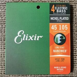 【訳あり/キャンセル品】ベースギター弦 Elixir 14077 エリクサー ミディアム 45-105