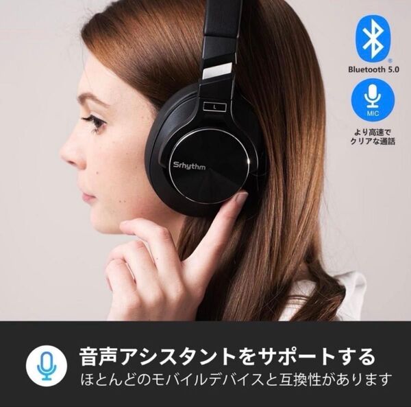 ワイヤレスヘッドホン ノイズキャンセリング 有線 Bluetooth5.0 通話 オーバーイヤー型 無線 音楽 通話 急速充電
