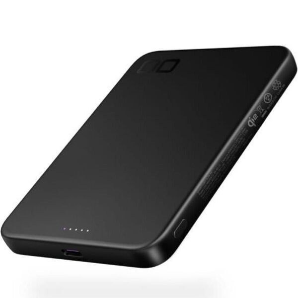 CIO Qi2 モバイルバッテリー MagSafe ワイヤレス充電 5000mAh SMARTCOBY SLIM 5K ブラック