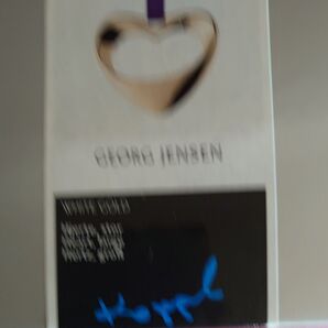 Georg Jensen ホワイトゴールド ハート ネックレス