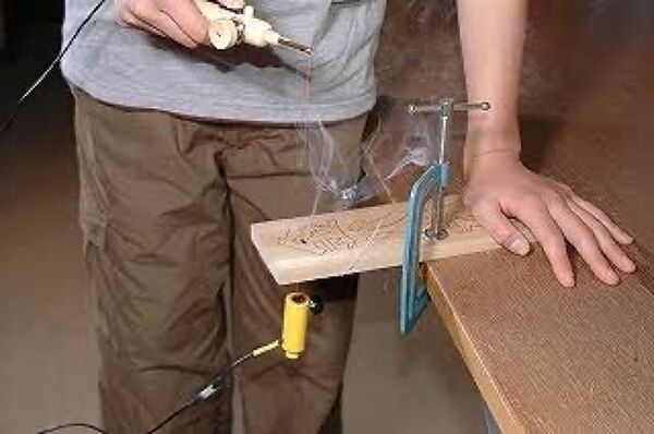 新品未使用 熱線 糸鋸 カットマン ドリル刃付 木材 竹材 看板 糸のこ DIY オリエントエコー