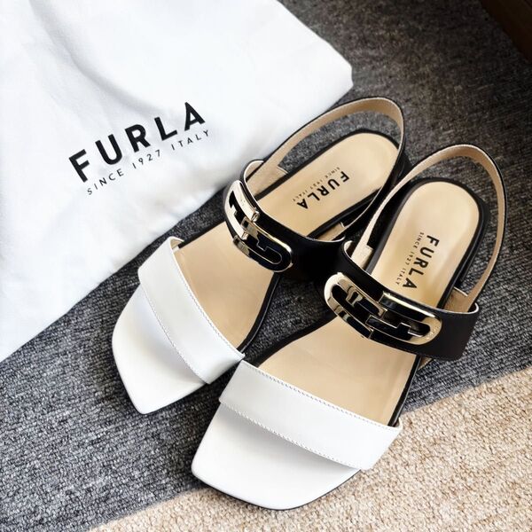 FURLA バイカラー サンダル 23.5cm