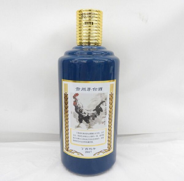 貴州茅台酒 マオタイ酒 五星麦ラベル 2017年 干支 丁酉鶏年 53% 909g