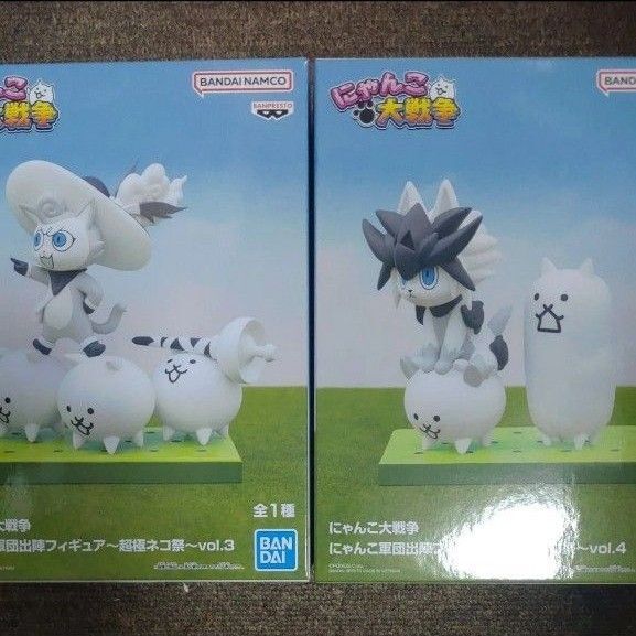 にゃんこ大戦争 にゃんこ軍団出陣フィギュア 超極ネコ祭 vol.3 幼傑ダルターニャ vol.4 幼獣ガオ タンクネコ 2種セット