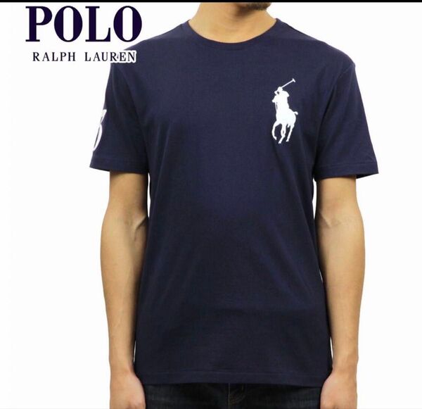 ポロ ラルフローレン 正規品 メンズ 半袖Tシャツ 定価11000 Tシャツ 半袖 ネイビー