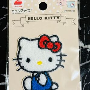 ハローキティ パイルワッペン アイロン接着 アップリケ ダイソー DAISO