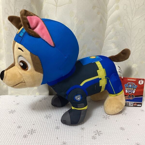 パウパトロール モーター パウ BIG ぬいぐるみ チェイス 27cm×26cm×13cm ★圧縮袋にて配送