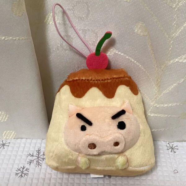 クレヨンしんちゃん ぬいぐるみ マスコット デザートだいすきだゾ ぶりぶりざえもん ぷりん プリン 10cm