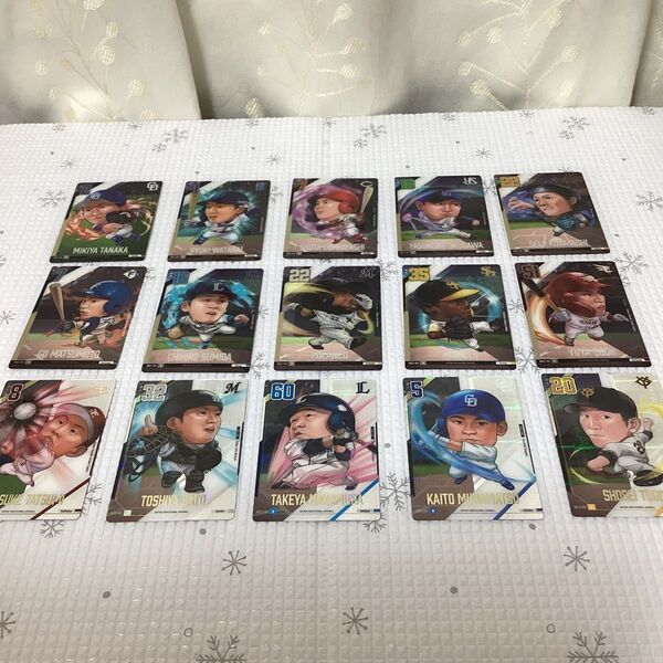 プロ野球 デフォルメ カード コレクション メタリック プラカード 15枚 2025 レア5枚 ノーマル10枚 ★ばら売り検討可