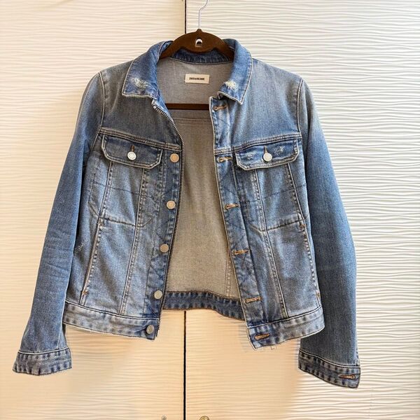 ZADIG & VOLTAIRE Sサイズ デニムジャケット ライトブルー