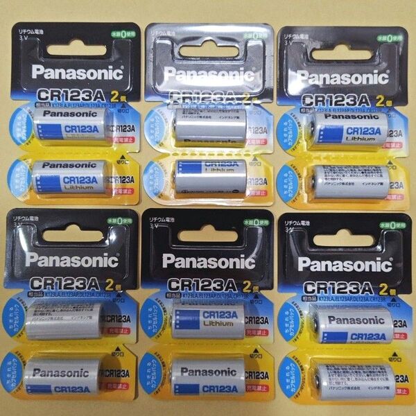 【Panasonic】未開封 CR123A リチウム電池 (未開封品) 6パックセット