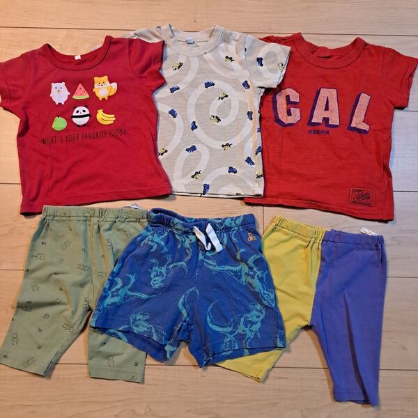 まとめ売 半袖 Tシャツ ズボン パンツ 80 西松屋 GAP BREEZE ハーフパンツ 半ズボン トップス